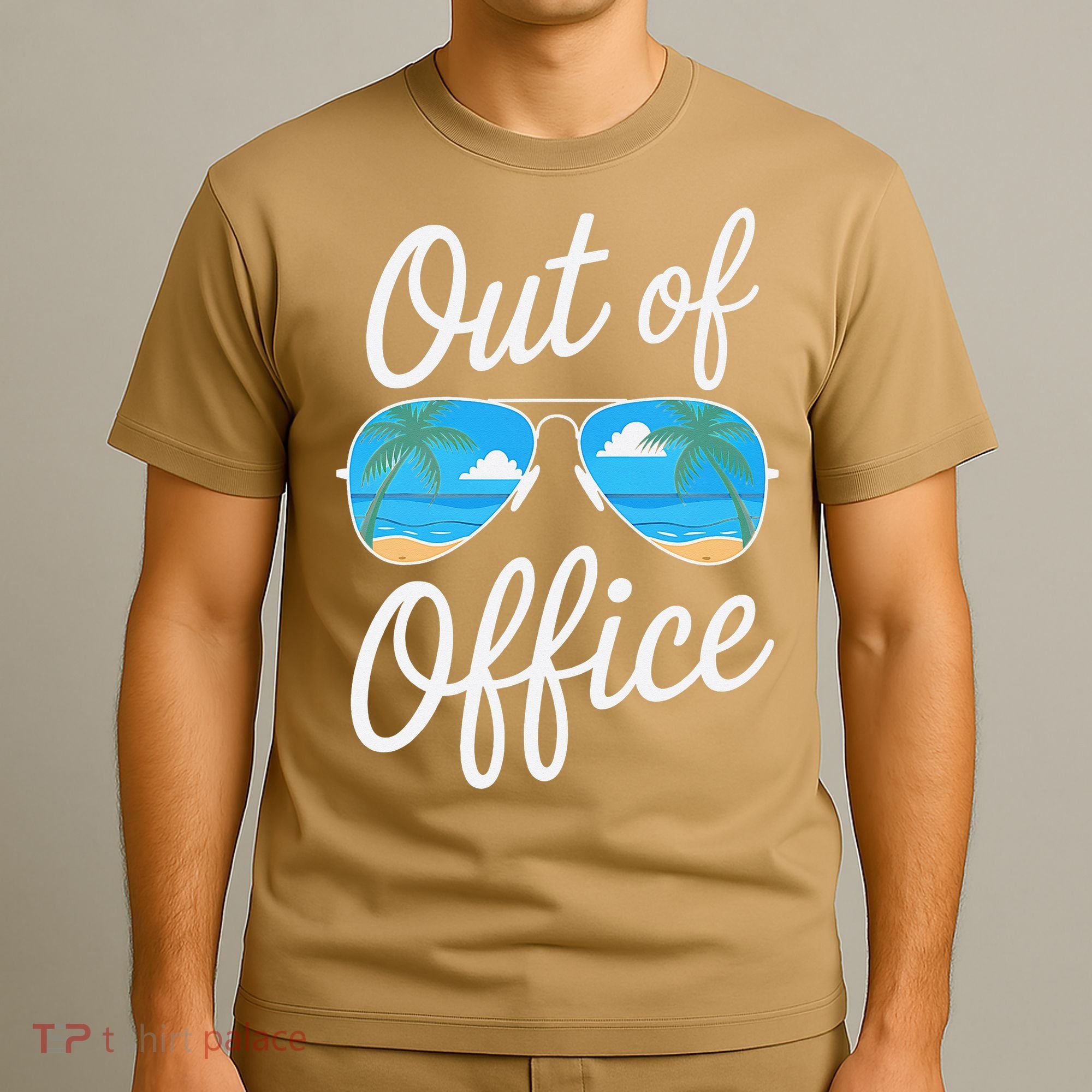 Vacation Out Office Beach Summer Tropical Travel T-Shirt