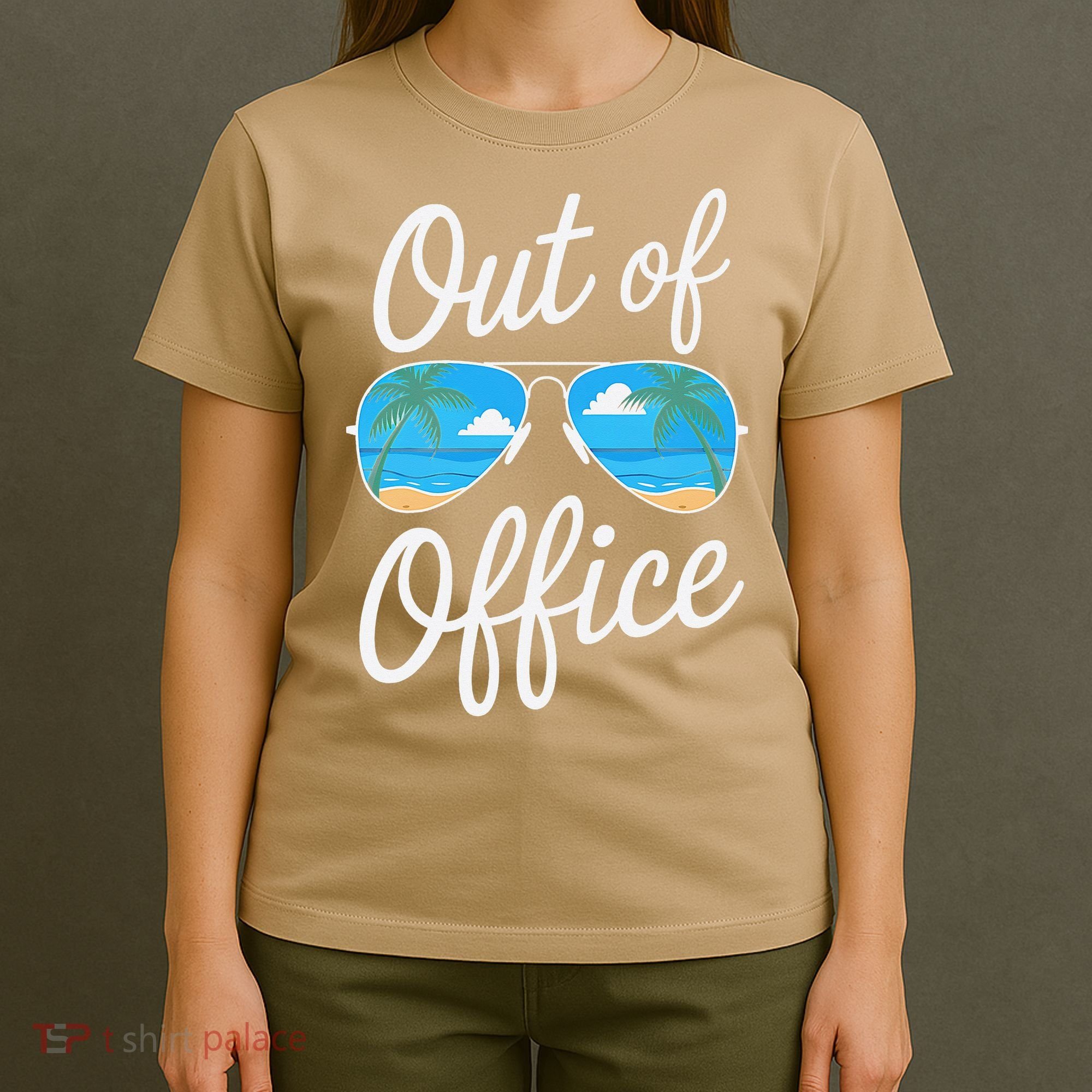 Vacation Out Office Beach Summer Tropical Travel T-Shirt