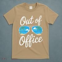 Vacation Out Office Beach Summer Tropical Travel T-Shirt thumb 5