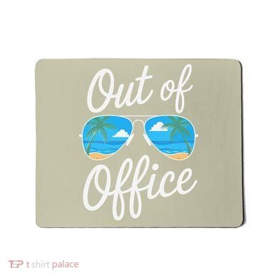 Vacation Out Office Beach Summer Tropical Travel Mousepad