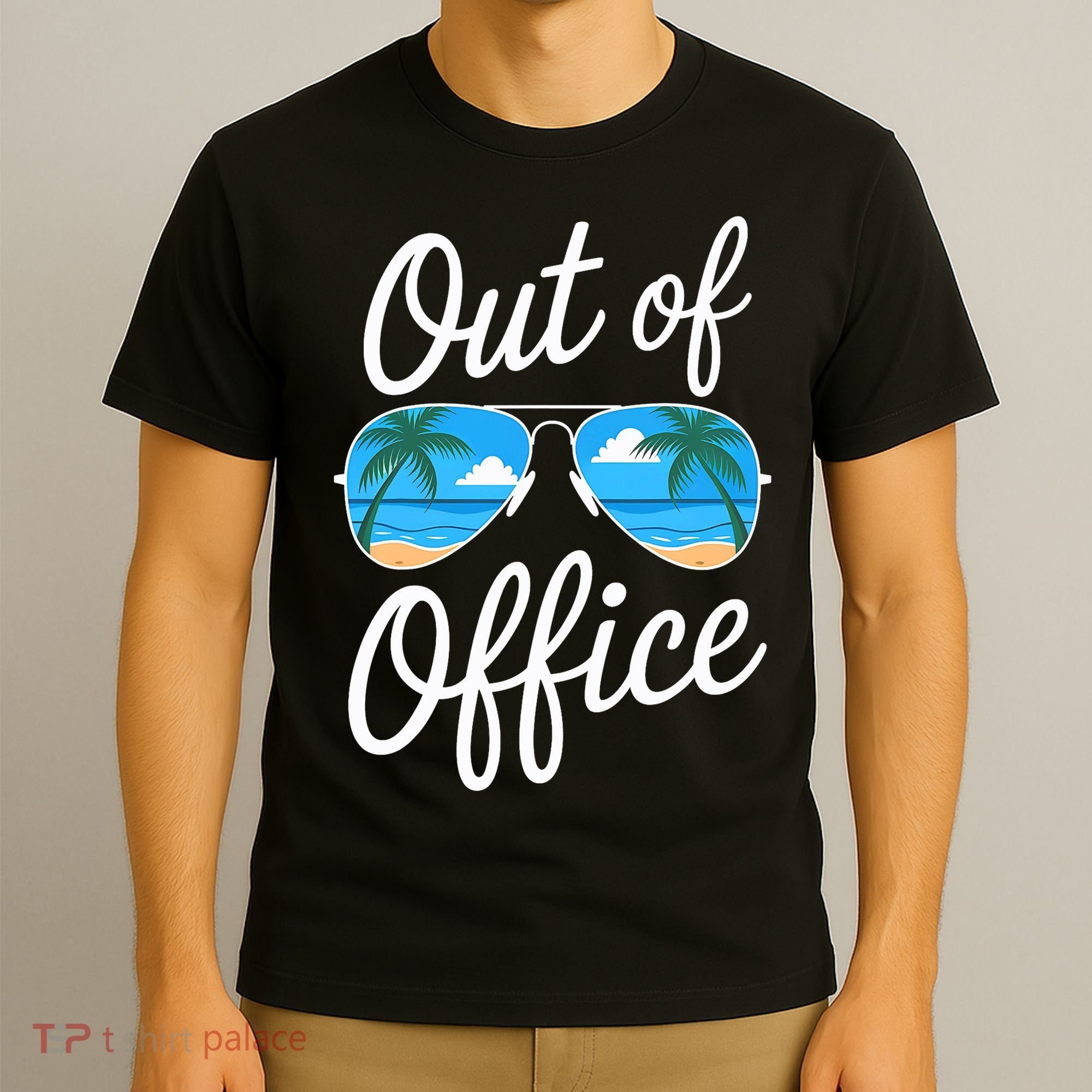 Vacation Out Office Beach Summer Tropical Travel  T-Shirt