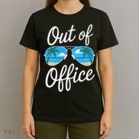 Vacation Out Office Beach Summer Tropical Travel  T-Shirt thumb 4