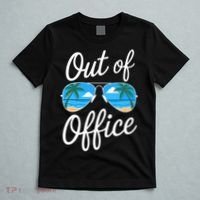 Vacation Out Office Beach Summer Tropical Travel  T-Shirt thumb 5
