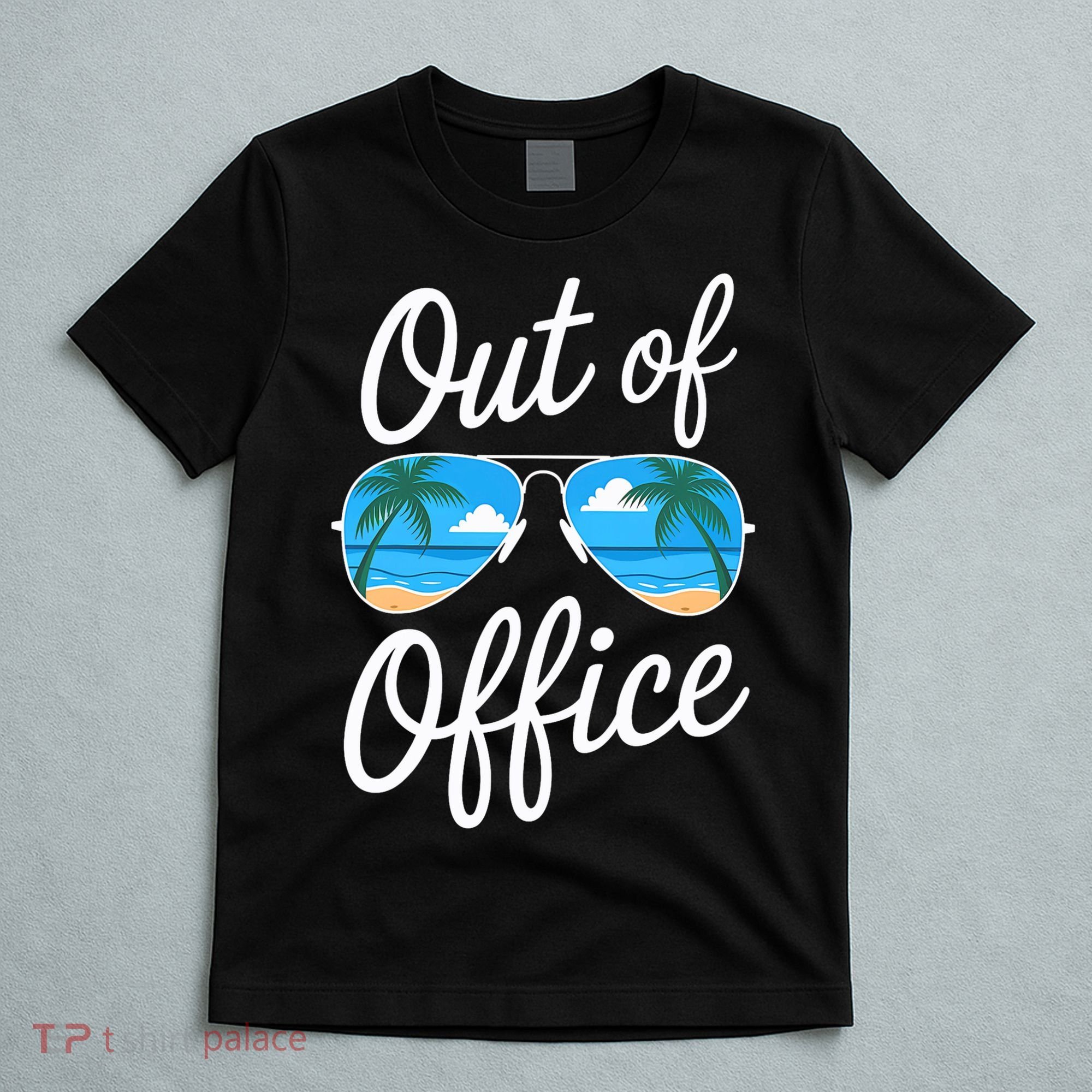Vacation Out Office Beach Summer Tropical Travel  T-Shirt