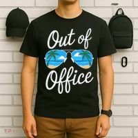 Vacation Out Office Beach Summer Tropical Travel  T-Shirt thumb 6
