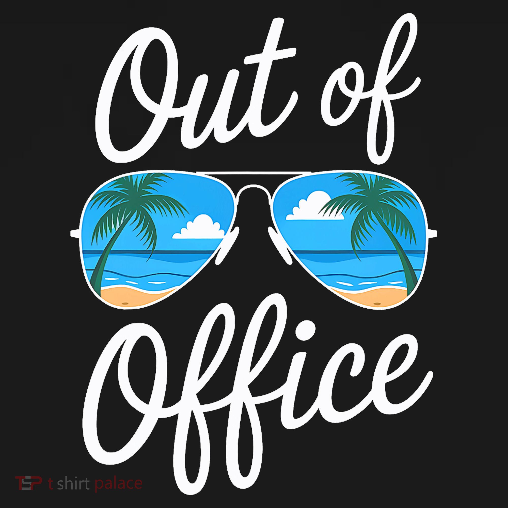 Vacation Out Office Beach Summer Tropical Travel  T-Shirt