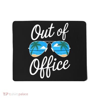 Vacation Out Office Beach Summer Tropical Travel  Mousepad