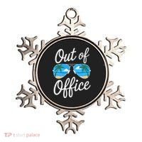 Vacation Out Office Beach Summer Tropical Travel  Ornament thumb 0