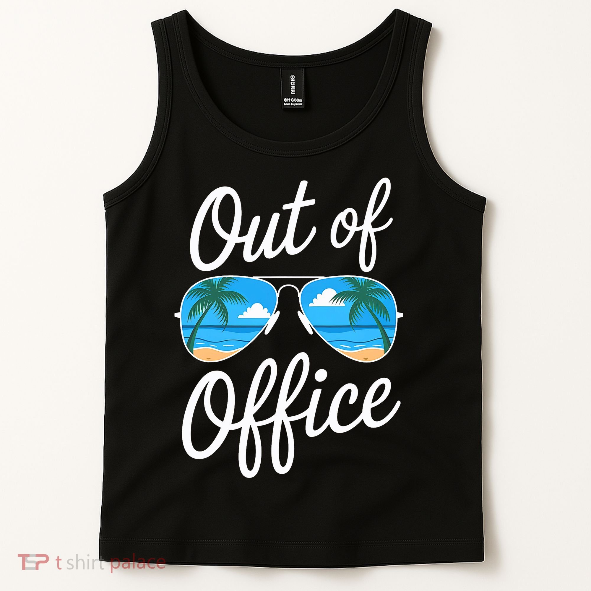 Vacation Out Office Beach Summer Tropical Travel  Tank Top