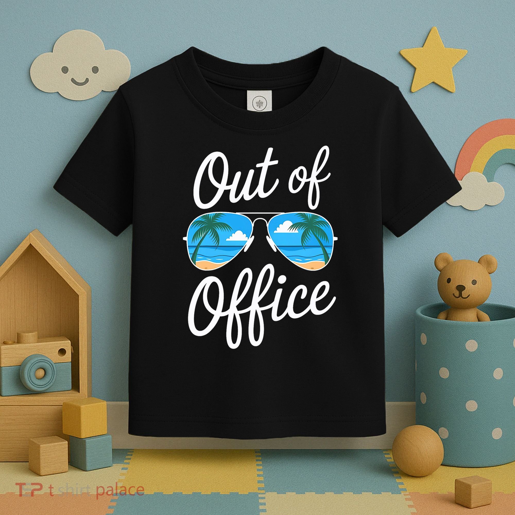 Vacation Out Office Beach Summer Tropical Travel  Toddler T-Shirt