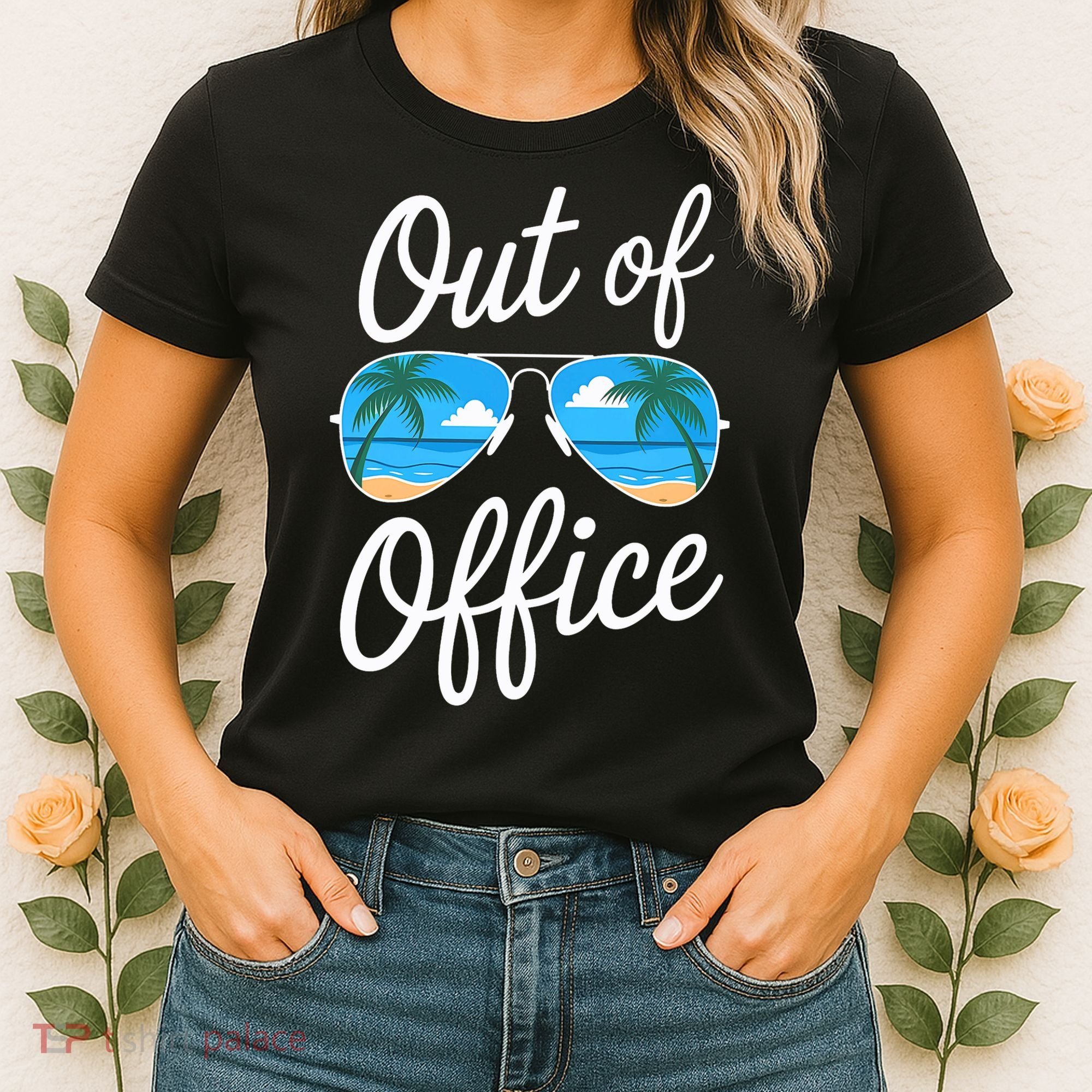 Vacation Out Office Beach Summer Tropical Travel  Women's T-Shirt