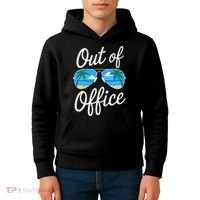 Vacation Out Office Beach Summer Tropical Travel  Kids Hoodie thumb 4
