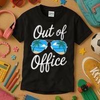 Vacation Out Office Beach Summer Tropical Travel  Kids T-Shirt thumb 3