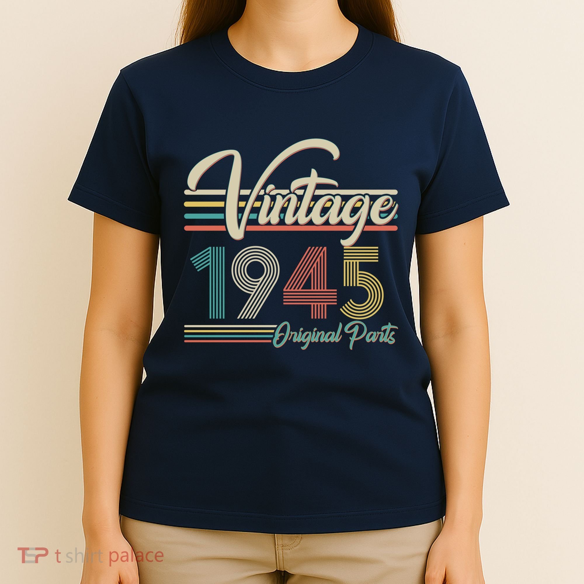 Vintage Original Parts 1945 80th Birthday T-Shirt
