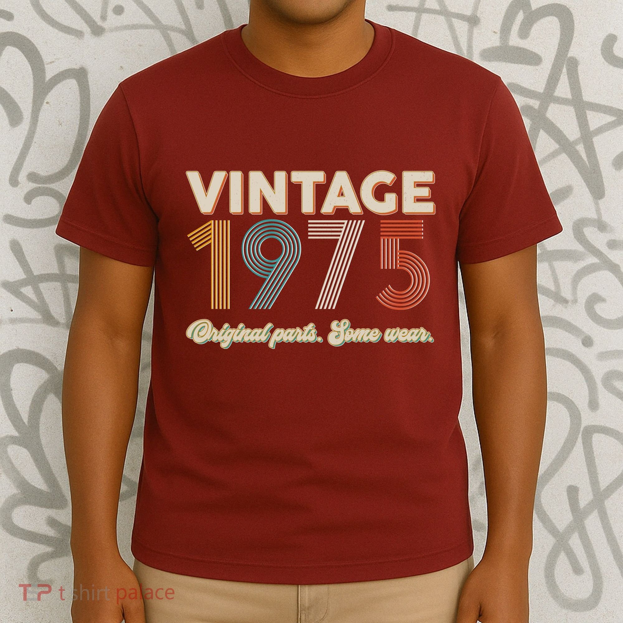 Vintage Original Parts Some Wear 1975 50th Birthday T-Shirt