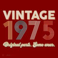 Vintage Original Parts Some Wear 1975 50th Birthday T-Shirt thumb 7