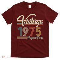 Vintage Original Parts 1975 50th Birthday T-Shirt thumb 0