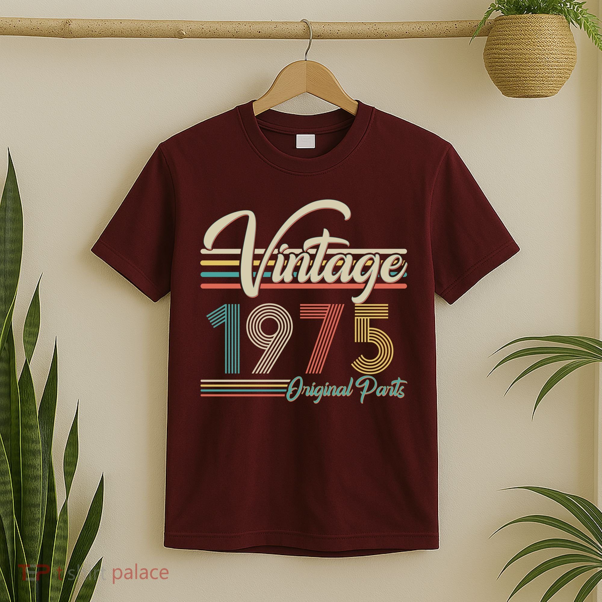 Vintage Original Parts 1975 50th Birthday T-Shirt