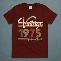 Vintage Original Parts 1975 50th Birthday T-Shirt thumb 5