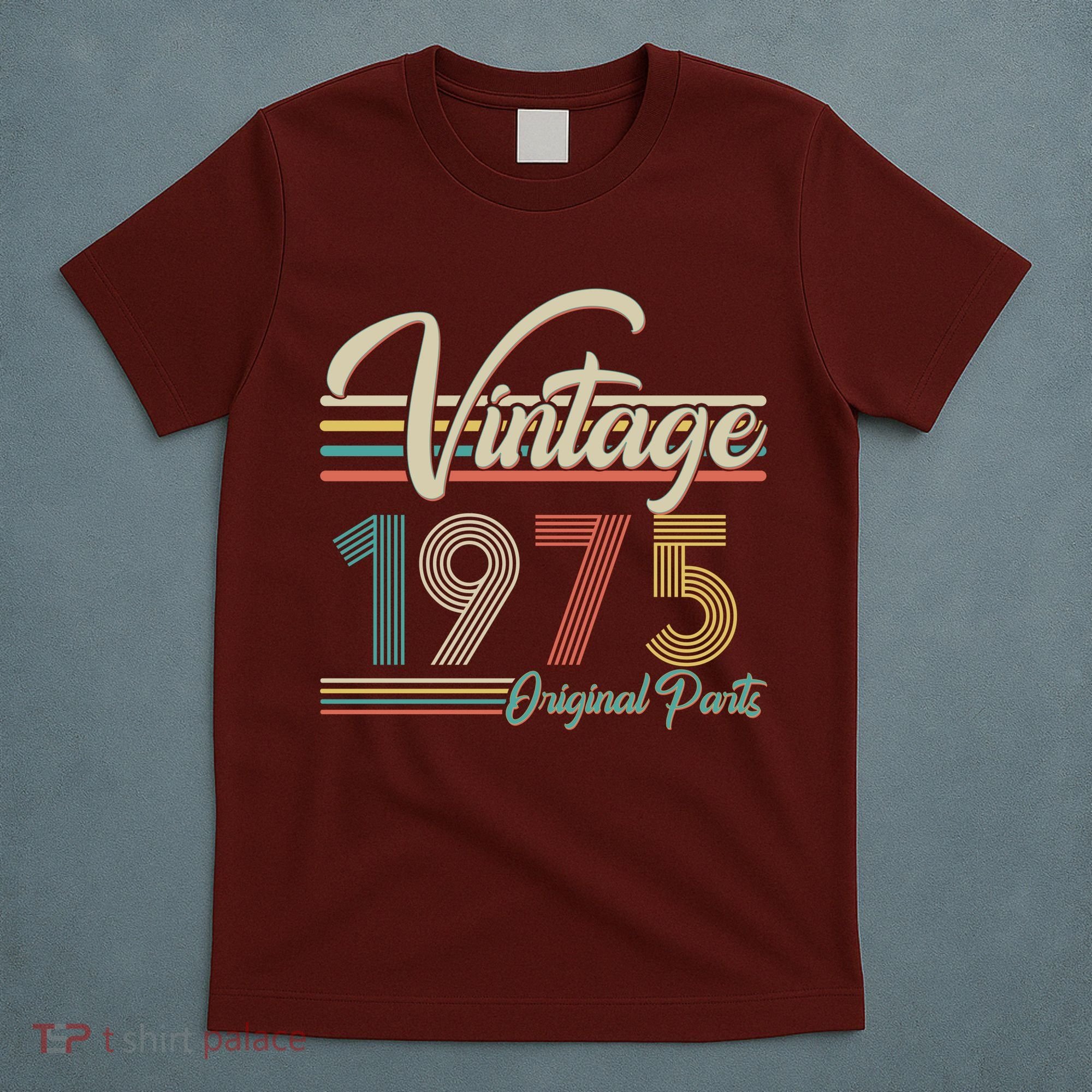 Vintage Original Parts 1975 50th Birthday T-Shirt