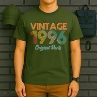 Vintage Original Parts Birthday 1996 30th Birthday T-Shirt thumb 6