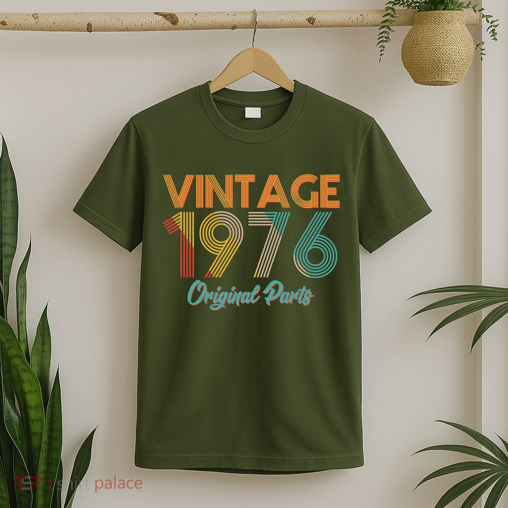 Vintage Original Parts Birthday 1976 50th Birthday T-Shirt