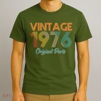 Vintage Original Parts Birthday 1976 50th Birthday T-Shirt thumb 3