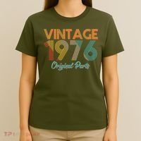 Vintage Original Parts Birthday 1976 50th Birthday T-Shirt thumb 4