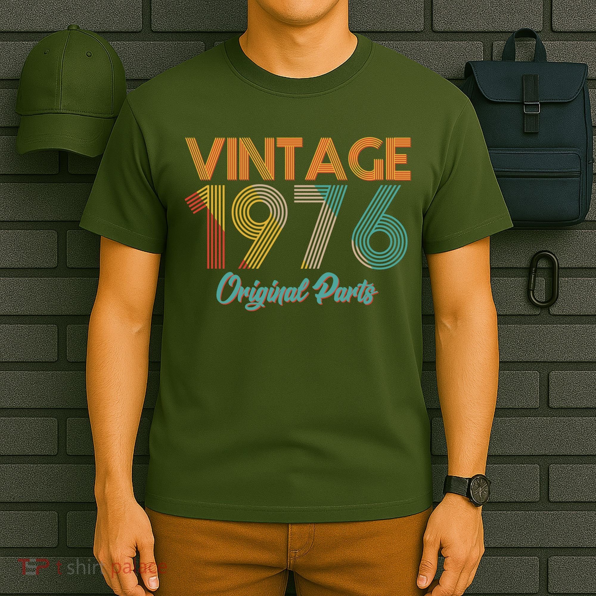 Vintage Original Parts Birthday 1976 50th Birthday T-Shirt