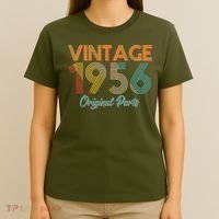 Vintage Original Parts Birthday 1956 70th Birthday T-Shirt thumb 4