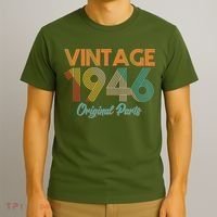 Vintage Original Parts Birthday 1946 80th Birthday T-Shirt thumb 3