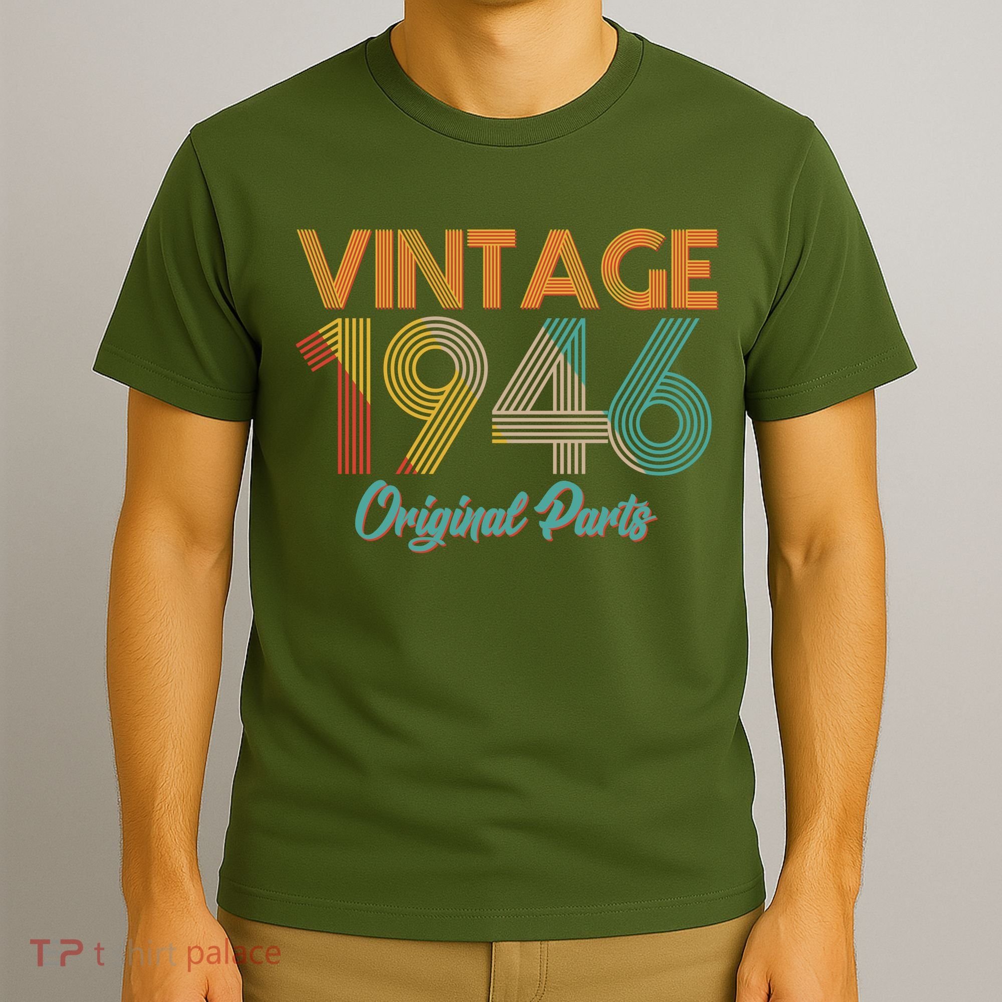 Vintage Original Parts Birthday 1946 80th Birthday T-Shirt