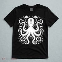 Vintage Octopus Retro Graphic Octopuses Fisherman T-Shirt thumb 5