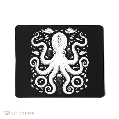 Vintage Octopus Retro Graphic Octopuses Fisherman Mousepad