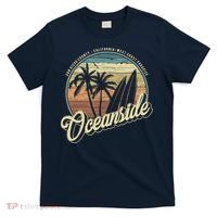 Vintage Oceanside San Diego County California Surf Style T-Shirt thumb 0