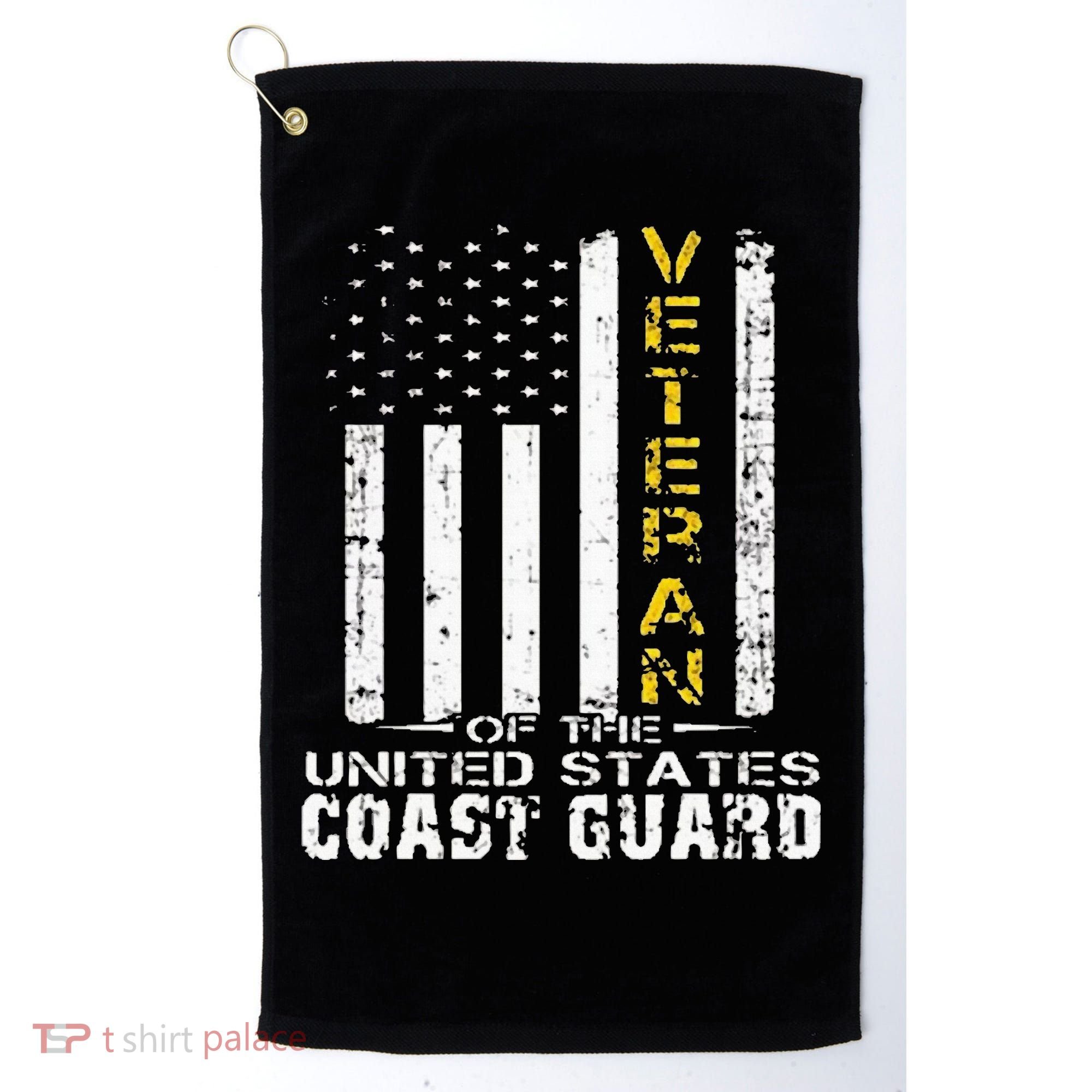 Veteran of the US Coast Guard USCG  Golf Towel