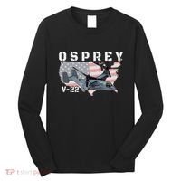 V22 Osprey Tiltrotor Military Aircraft Helicopter Mv22 Long Sleeve Shirt thumb 0