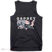 V22 Osprey Tiltrotor Military Aircraft Helicopter Mv22 Tank Top thumb 0
