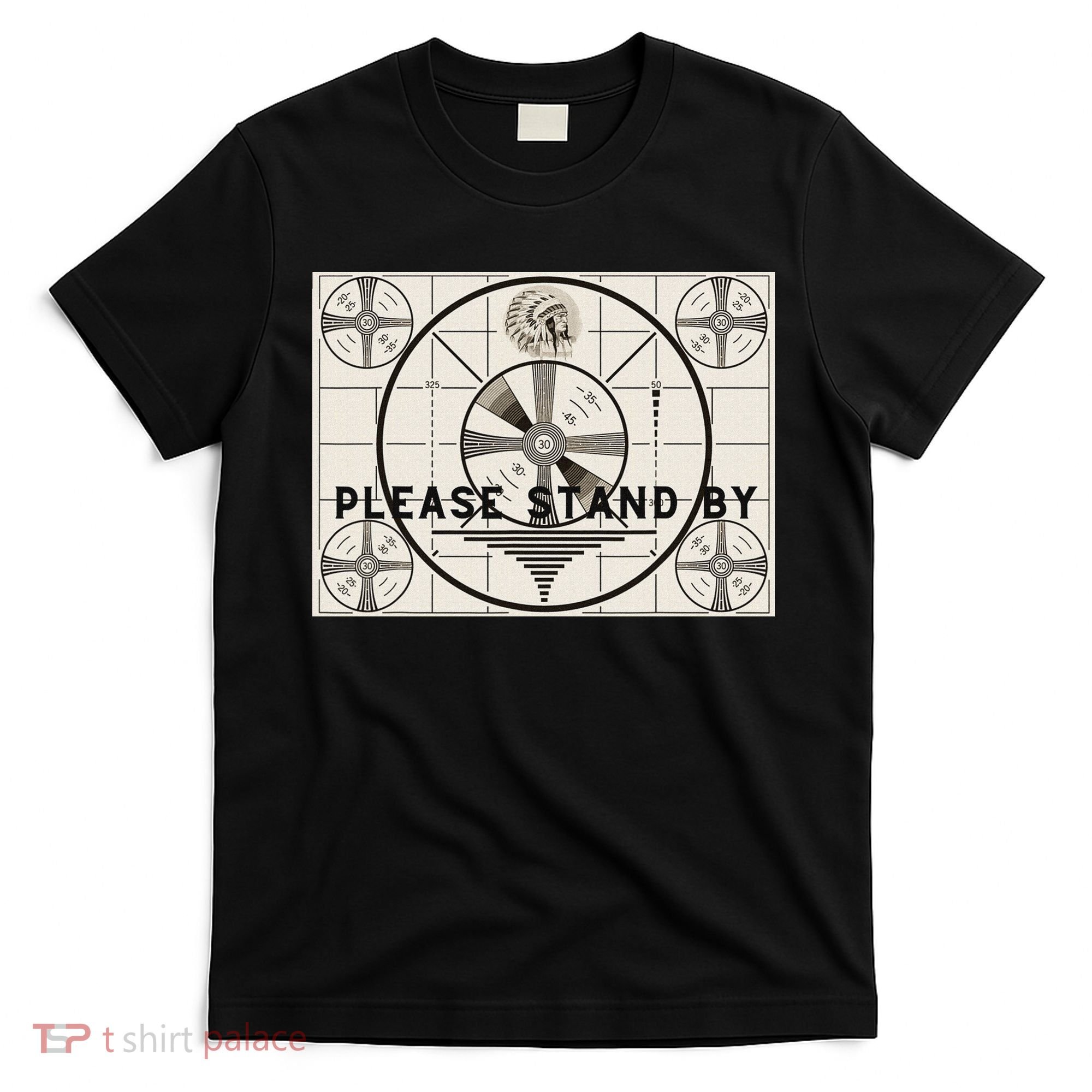 Vintage Old Test Pattern Please Stand By Tv T-Shirt