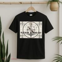 Vintage Old Test Pattern Please Stand By Tv T-Shirt thumb 2