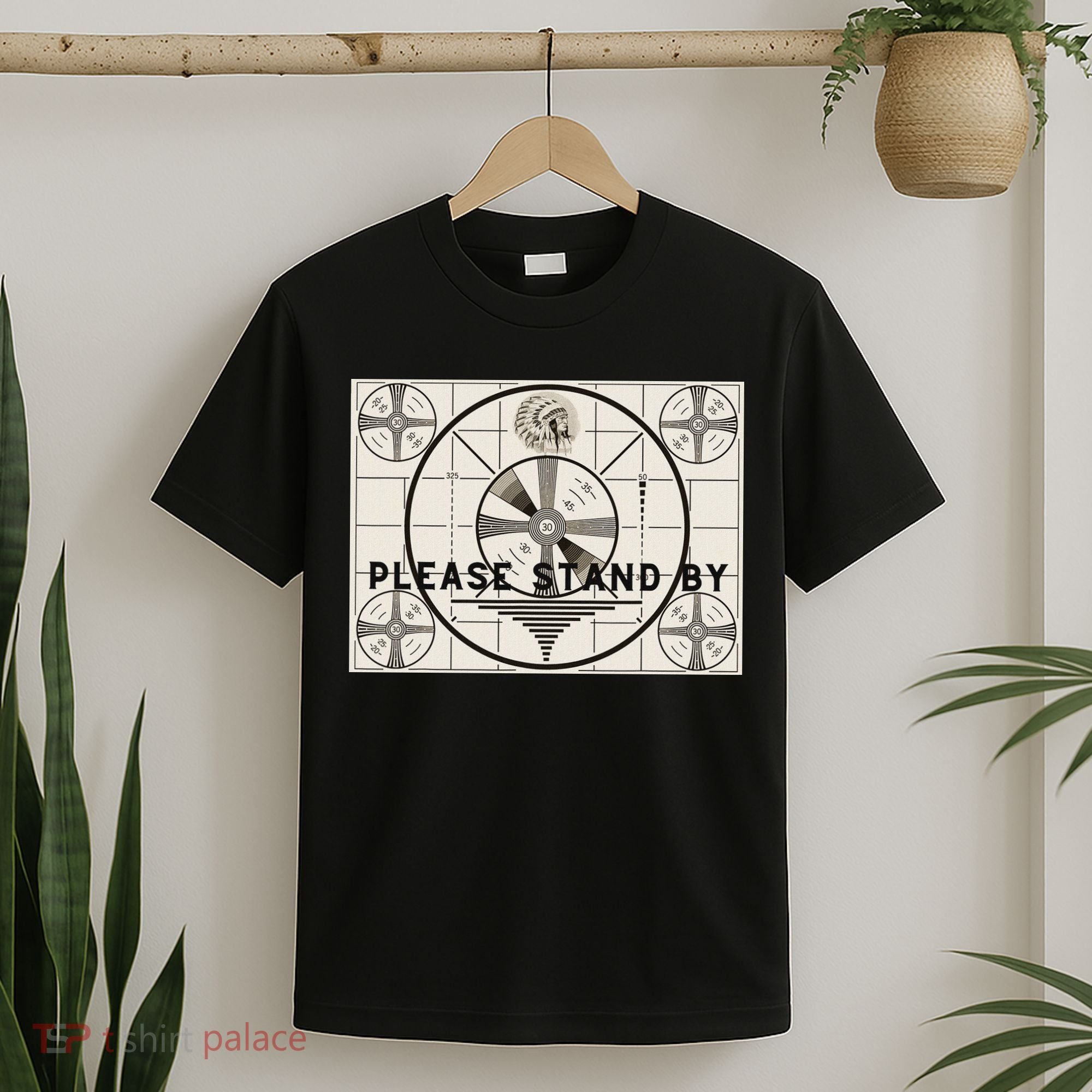 Vintage Old Test Pattern Please Stand By Tv T-Shirt