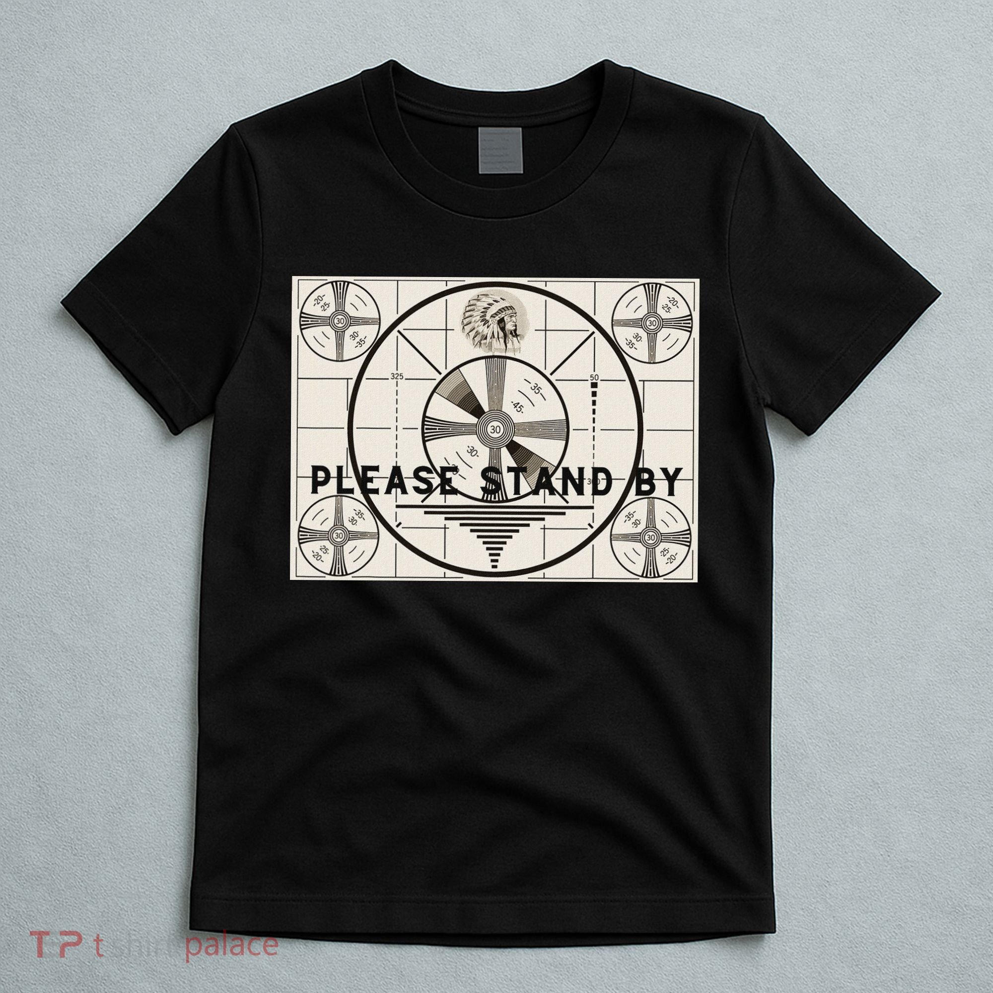 Vintage Old Test Pattern Please Stand By Tv T-Shirt