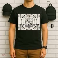 Vintage Old Test Pattern Please Stand By Tv T-Shirt thumb 6