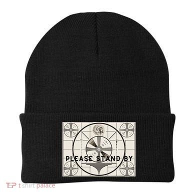 Vintage Old Test Pattern Please Stand By Tv Beanie