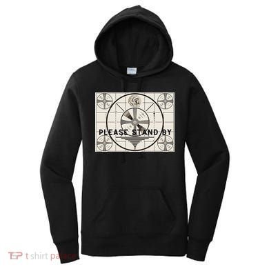 Vintage Old Test Pattern Please Stand By Tv Women's Hoodie