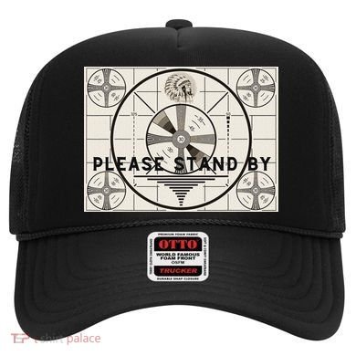 Vintage Old Test Pattern Please Stand By Tv Hat