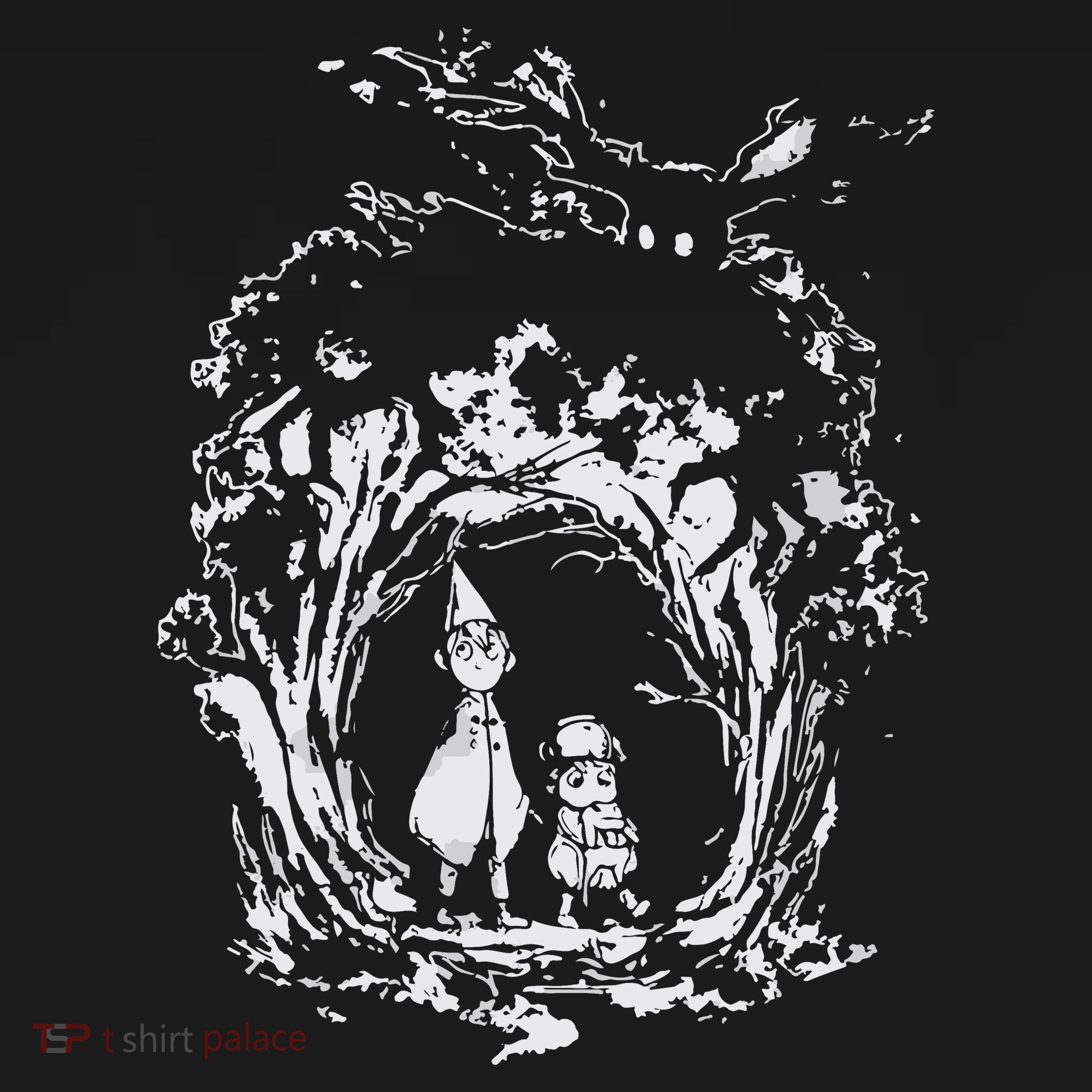 Vintage Over The Garden Wall Halloween Pottsfield T-Shirt