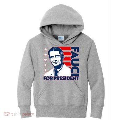 Vote Dr Fauci For President Kids Hoodie