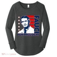 Vote Dr Fauci For President Women's Perfect Tri Tunic Long Sleeve Shirt thumb 0