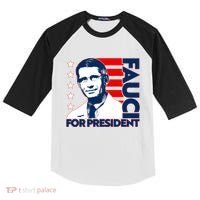 Vote Dr Fauci For President Kids Colorblock Raglan Jersey thumb 0
